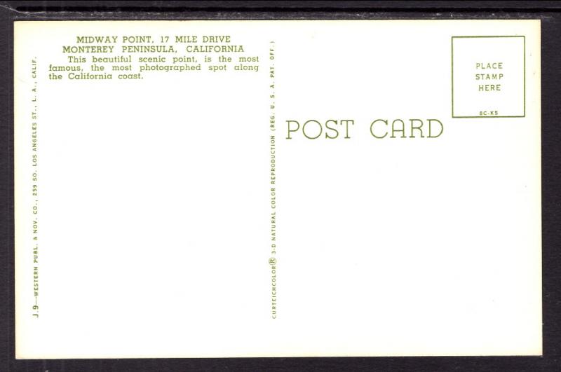 Midway Point,17 Mile Drive,Monterey Peninsula,CA BIN