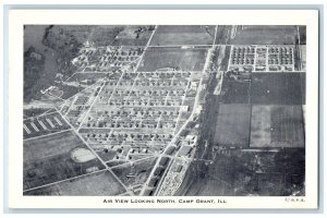 c1920 Air View Looking North Camp Grant Rockford Illinois IL Vintage Postcard 