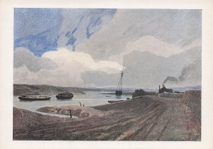 John Sell Cotman Great Yarmouth River Painting Postcard