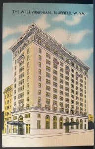 Vintage Postcard 1930-1945 West Virginian Hotel,  Bluefield, West Virginia (WV)