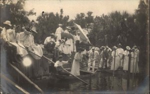 Florida Gulf St. Vincent Island Near Panama c1910 Real Photo Postcard