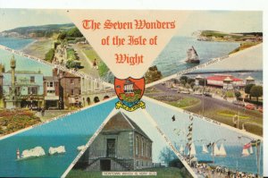 Isle of Wight Postcard - The Seven Wonders - Ref 9668A