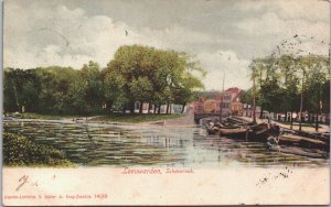 Netherlands Leeuwarden Schavernek Vintage Postcard 09.42