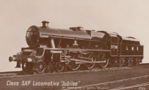 LMS Jubilee Class 4-6-0 5XP No 45739 Ulster Train Jubilee RPC Postcard