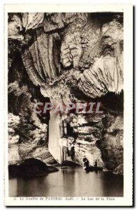 Old Postcard The Padirac Lake of Rain