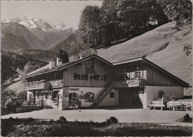 RPPC German Mathias Angerer Mixed Goods Store 1954 L. Ammon, Berchtesgaden