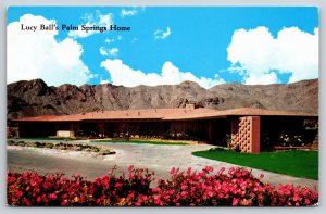 Famous~Lucy Balls Palm Springs Home~Vintage Postcard