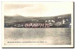 Old Postcard Evian les Bains Vue Generale Jack Du Lac Leman