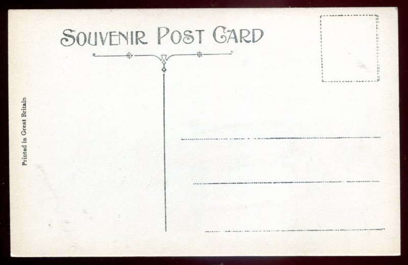 dc913 - WOLFE'S COVE Quebec Postcard 1910s Ter-Centenary Patriotic Flags