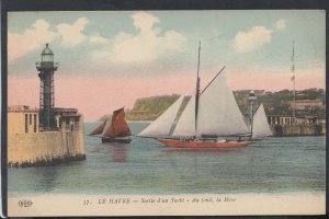 France Postcard - Le Havre - Sortie D'Un Yacht - Au Fond, La Heve RS14706