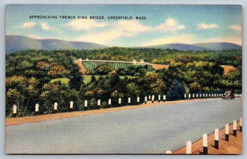 Massachusetts Ma Postcard - French Bridge Bridge - Greenfield