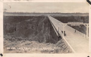 J67/ Twin Falls Jerome Idaho RPPC Postcard c20s Snake River Canyon Bridge 40