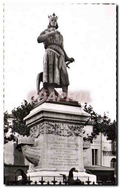 Old Postcard Acute Dead statue of St louis Pradier