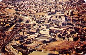 SUDBURY ONTARIO CANADA C.P. RR YARDS~WORLD LARGEST NICKLE PRODUCER POSTCARD 1957