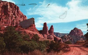 Postcard 1971 Oak Creek Canyon Huge Colorful Sandstone Sentinels Sedona Arizona