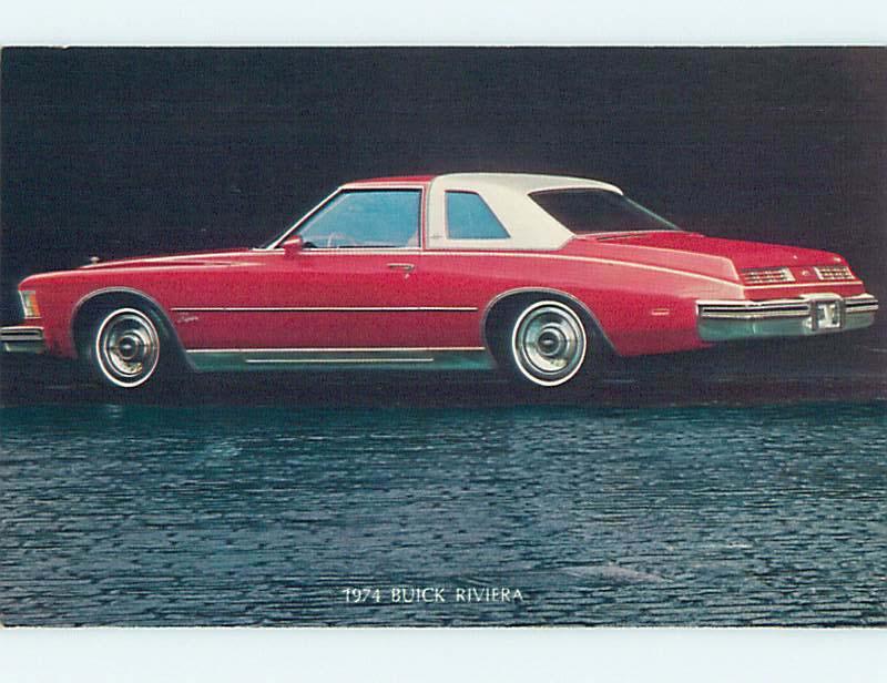 Unused 1974 postcard BUICK RIVIERA CAR - FROM CANANDAIGUA NY DEALER o8471