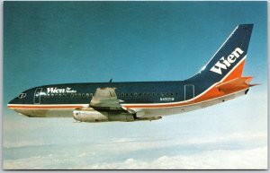 Airplane Wien Air Alaska Boeing 737-210C Airline N4905W Postcard