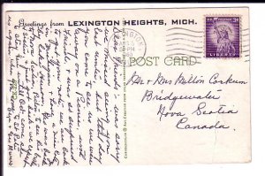 Bear and Cub, Greetings from Lexington Heights, Michigan, Used 1960