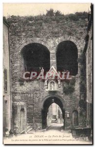 Old Postcard Dinan Chateau Gate Jersual