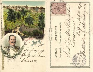 israel palestine, JAFFA, Partial View, Emperor William, Uniform (1898) Postcard