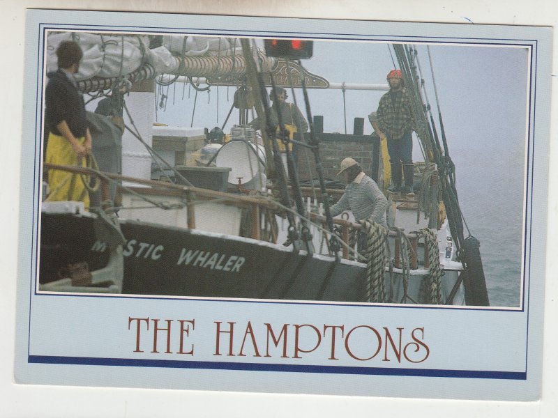 P3117 vintage Postcard the hamptons mystic whaler commercial fishing L.I.   boat
