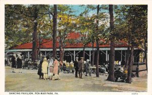 Dancing Pavilion Pen Mar Park Pennsylvania 1920c postcard