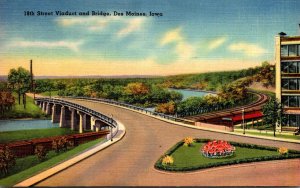 Iowa Des Moines 18th Street Viaduct and Bridge 1945