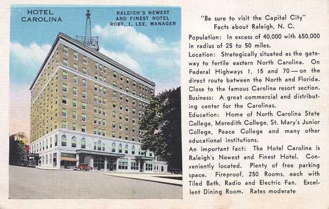 Hotel Carolina - Raleigh NC, North Carolina Linen