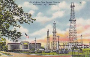 Oklahoma Oklahoma City Oil Wells On State Capitol Grounds