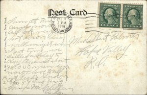 Anniston AL Camp McClellan Mess Shacks Used 1918 WWI Postcard