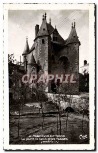 Old Postcard Villeneuve sur Yonne La Porte direction and outdoor pools