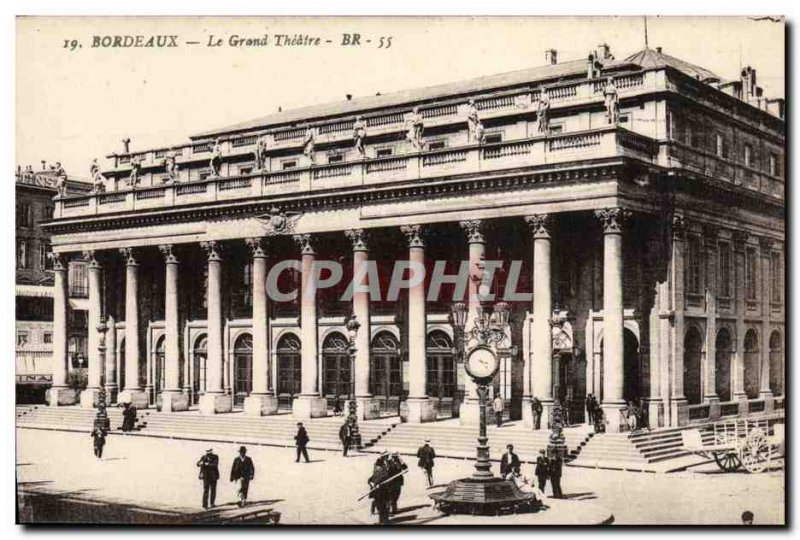 Old Postcard Bordeaux Grand Theater