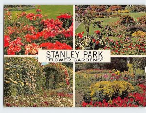 Postcard Stanley Park Flower Gardens, Vancouver, Canada