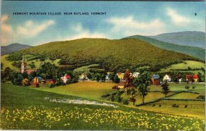 Postcard HOUSE SCENE Rutland Vermont VT AN9783