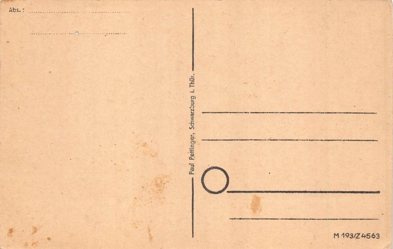 Germany Schloss Schwarzburg Thuer Wald Forest postcard