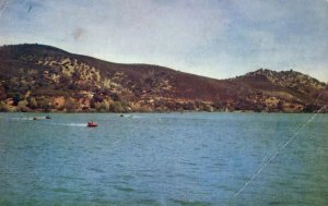 Vintage Boat Racing Clear Lake, CA Postcard F84 