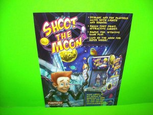 Shoot The Moon Original 2006 Coin-Op Arcade Game Sales Flyer Space Age Art