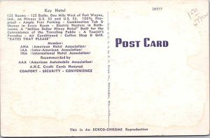 Postcard HOTEL SCENE Fort Wayne Indiana IN AL3125