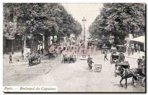 Paris - 2 - Boulevard des Capucines - Old Postcard Velo