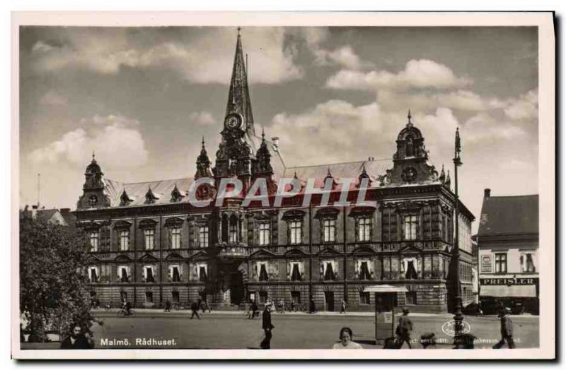 Postcard Old Malmo Radhuset