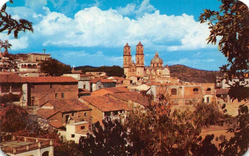 HOTEL RANCHO TELVA Taxco, Mexico Santa Prisca Church c1950s Vintage Postcard