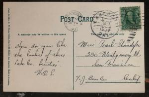 1907 San Francisco Ca USA Postcard Cover Native American Indian Pomo Family