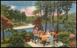 Group of Happy Picknickers, Cumberland Mountain State Park, Cumberland County...