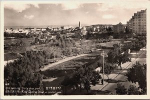 Israel Jerusalem King George Street Partial View Vintage RPPC C034
