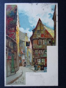 Germany HANNOVER Potthofgasse c1905 Lithograph Postcard by Meissner & Buch