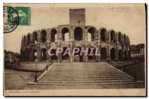 Old Postcard Arles Les Arenes