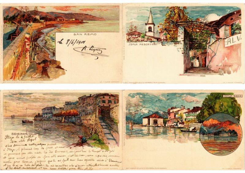 ITALIE  ITALY LITHO LITHOGRAPHY 350 CPA Pre - 1920