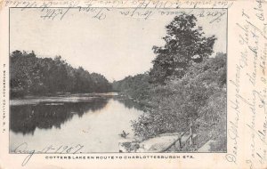 Charlottesburgh Station New York Rochester Cotters Lake Scenic View PC AA84329