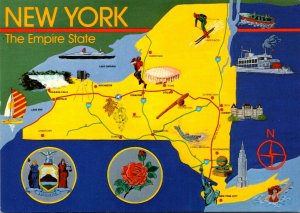New York Map Of The Empire State