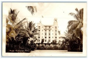 c1940's Royal Hawaiian Hotel Building View Honolulu HI RPPC Photo Postcard